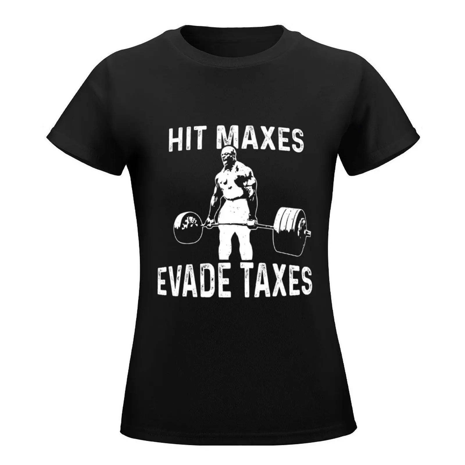 Hit Maxes Evade Taxes Active T-Shirt summer clothes anime blacks animal print Women's tops