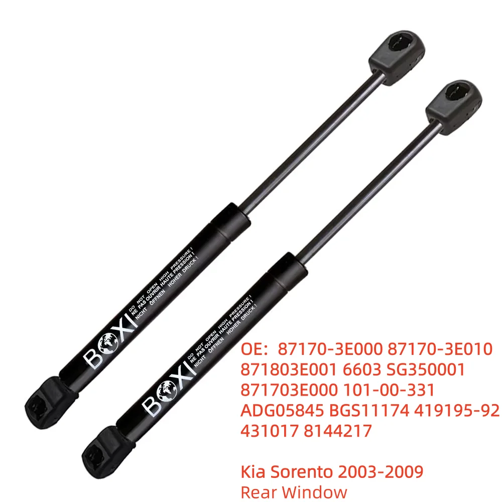 

2Pcs Rear Glass Window Lift Supports Struts Shocks Dampers 6603 87170-3E000 for Kia Sorento 2003 - 2009 Lifts Gas Springs