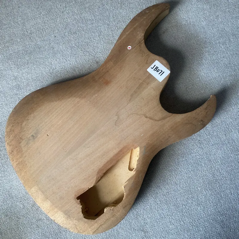 JB071 Raw Materials Redwood Top Solid Wood ST Electric Guitar Body DIY Replace No Paints Right Hand Uncut Unfinished Wood Crcaks