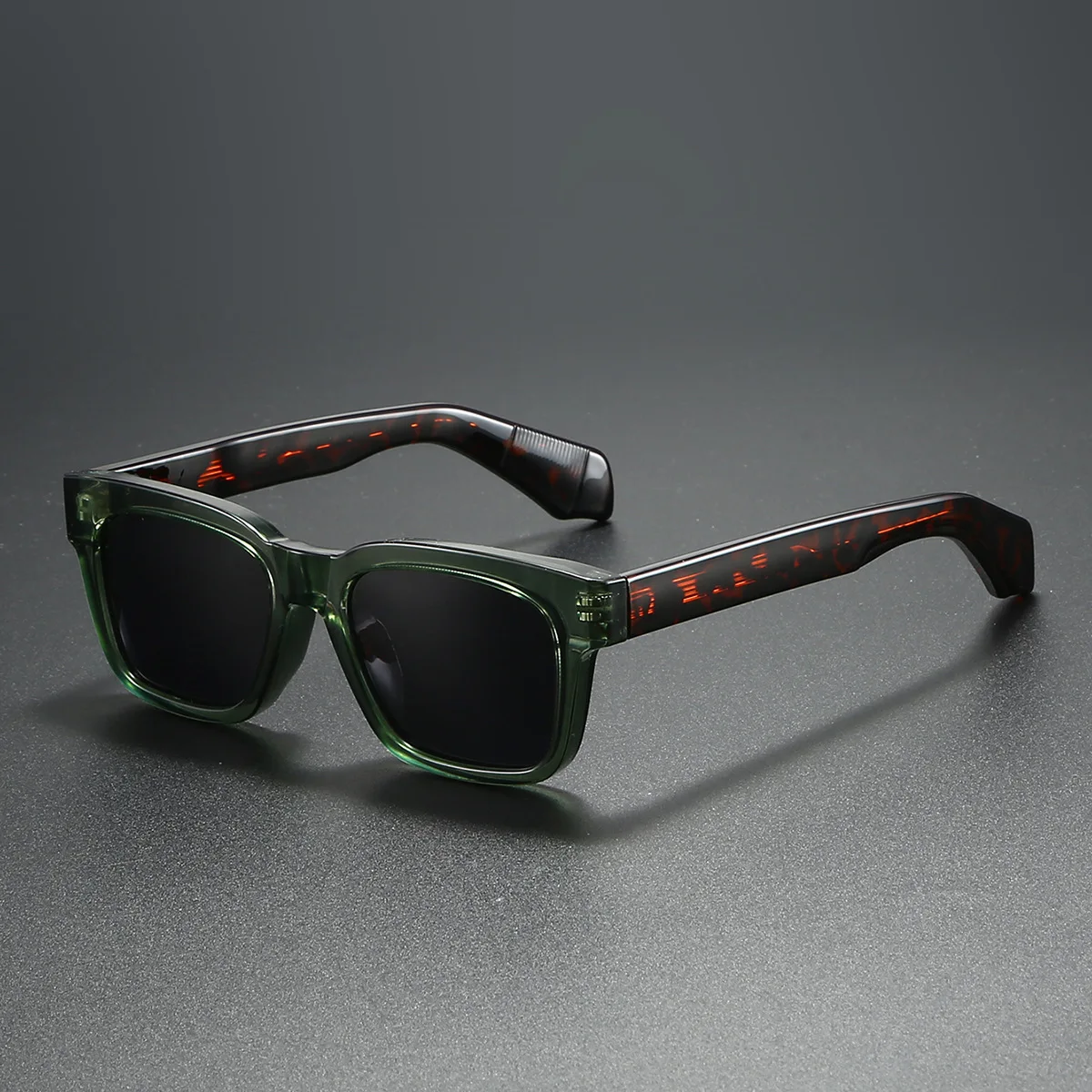 Neue Retro Dicken Rahmen Quadrat Sonnenbrille Männer Frauen Beliebte Marke CP-inner Pin Einsatz Sonnenbrille Polarisierte Linse Gläser