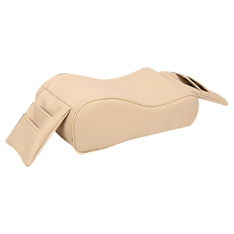 

Car Armrest Cushion- Breathable Car Armrest Box Mat,Memory Foam Car Armrest Console With Phone Holder Storage Bag