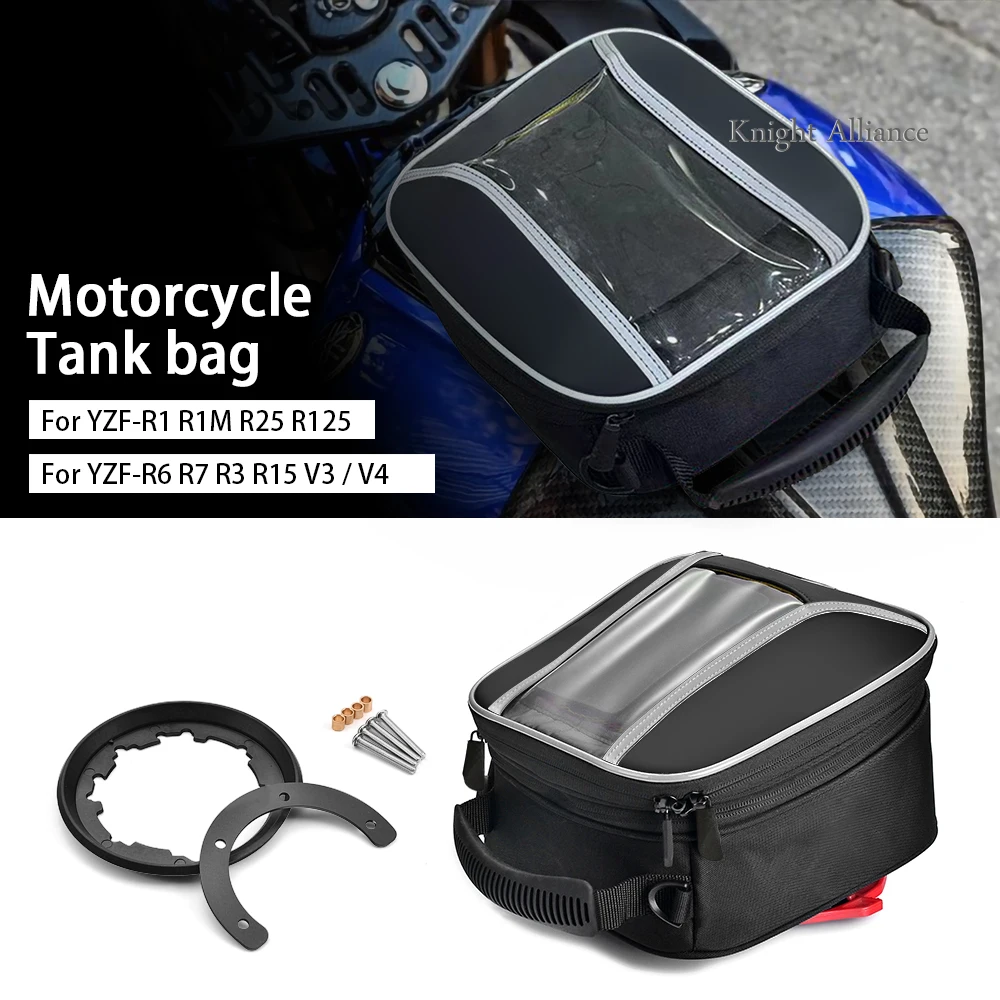 For YAMAHA YZF-R7 R6 R1 R1M R25 R3 R125 R15 V3 R15 V4 Motorcycle Tank Bag Car Head Storage Navigation Bag