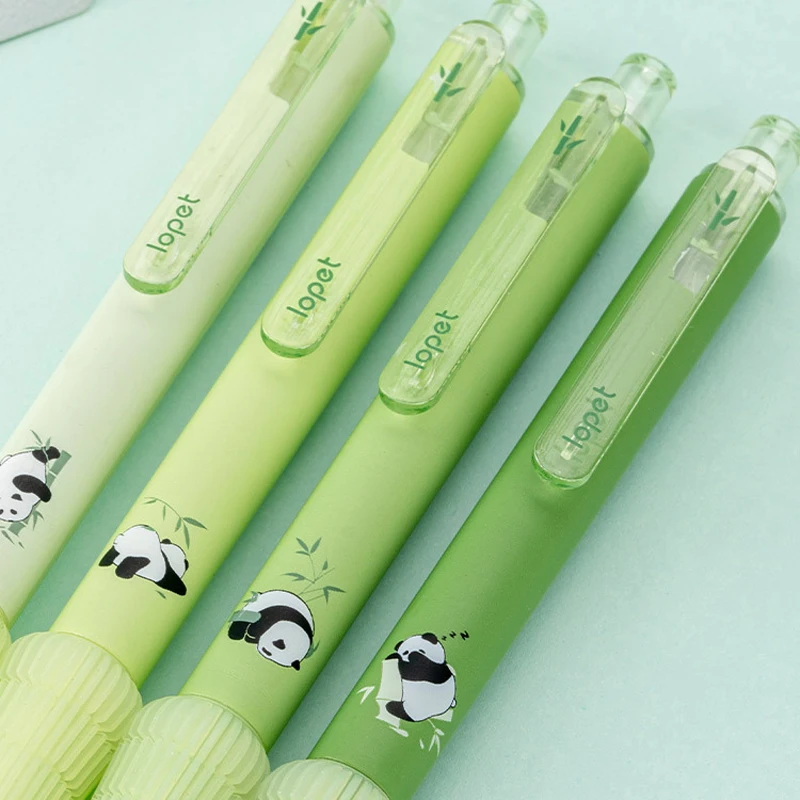 4PCS/Set Panda Automatic Pencil Cute 0.5MM Pencil For Students Soft Touch Writing Pencil School Office Stationery Supplies New