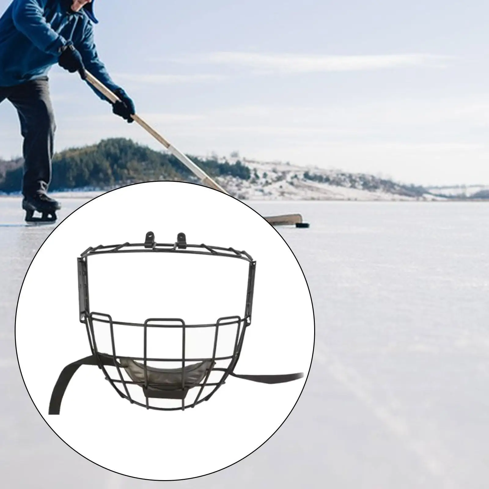 Escudo de protección facial de béisbol, accesorio de entrenamiento ligero, equipo de protección, visera de casco de Hockey para personas mayores