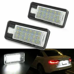 1/2pcs LED Number Plate Light For Audi A3 A4 S4 RS4 B6 B7 A6 RS6 S6 C6 S5 Q7 A8 S8 Avant Canbus Error Free License Plate Lamp