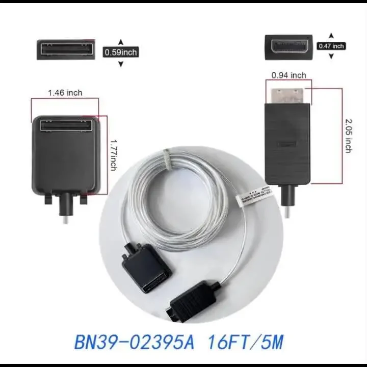 NEW 5m Compatible with Samsung BN39-02395A One connect Cable is for QN75Q7FNAFXZA QN75Q9FNAFXZA QN65Q7FNAF Q9FNAF