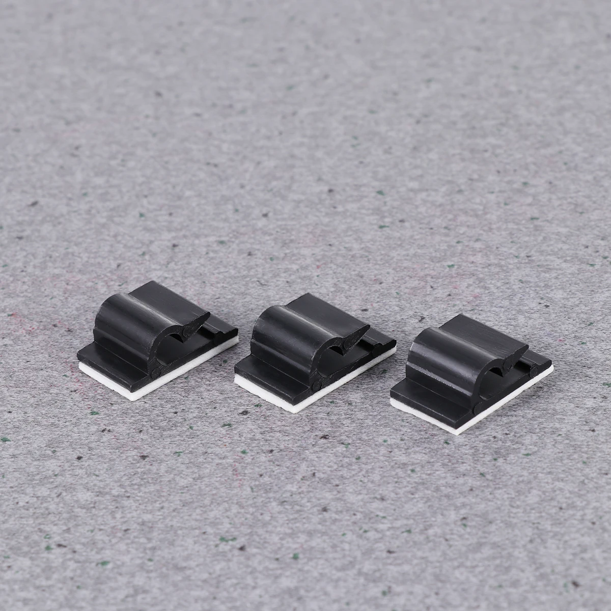 

50pcs Line Card Wire Clamps Cable Ties Holder Adhesive Dual Sided Self-Stick Durable Premium Material Wall Mount for Earphone