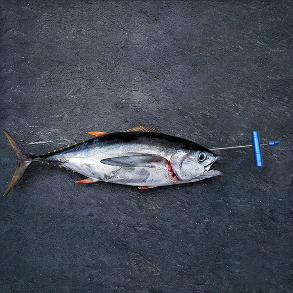 

Набор инструментов для морской рыбалки Ikejime - проволока из нержавеющей стали 1,2 мм и 1,5 мм с полой иглой-стингером для крупных пелагических видов.