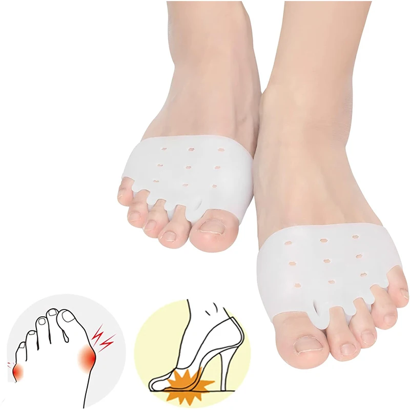Forefoot Pads Shoe Pad Silicone Insoles Orthopedic Comfortable Pain Relief Shoe Insoles Women Toe Separator Foot Care Cushion
