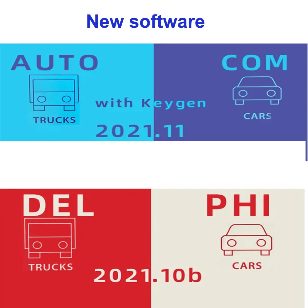 

2023 Newest Delphis 2021.10b with keygen Software DS 150 Autocoms 2021.11 Codings OBD2 Diagnostic tool Compatible with Bluetooth