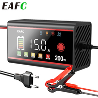 EAFC Large Power 200W 100W Battery Charger 12V/24V Car Battery Charger Smart Pulse Repair for Car LiFePO4 AGM GEL WET Lead Acid