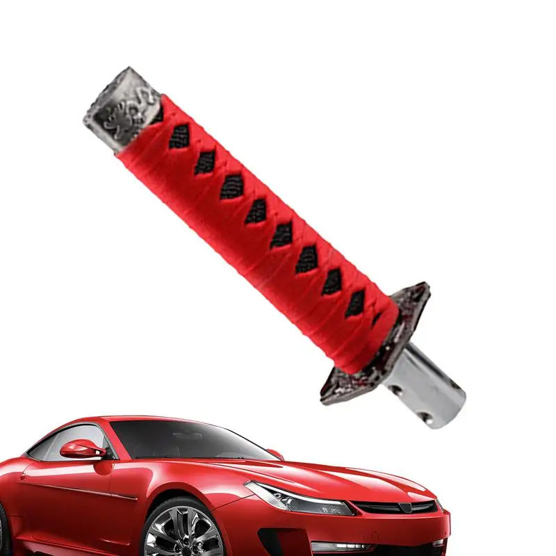 Universals JDM SamuraiSword Shift Knob With Adapter Cool Katana Sword Shift Knob Shifter Gear Shift Knob Car Accessories