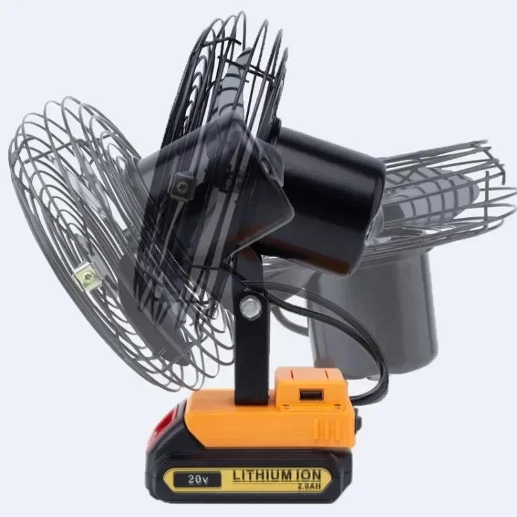 Portable Outdoor Jobsite Wireless Rechargeable Fan For DeWalt 20V Max  Li-Ion Battery High Power Force Camping Electric Fan