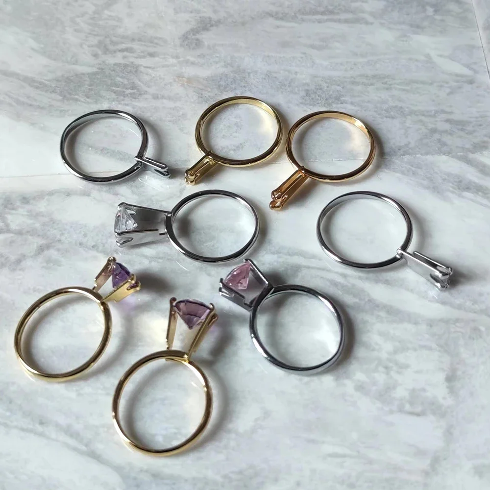 Spring Type Round Ring Stone Gemstone Tweezers Four Claw Diamond Tweezer Ring Setting Diamond Meson Claw Jewelry Tool Equipment