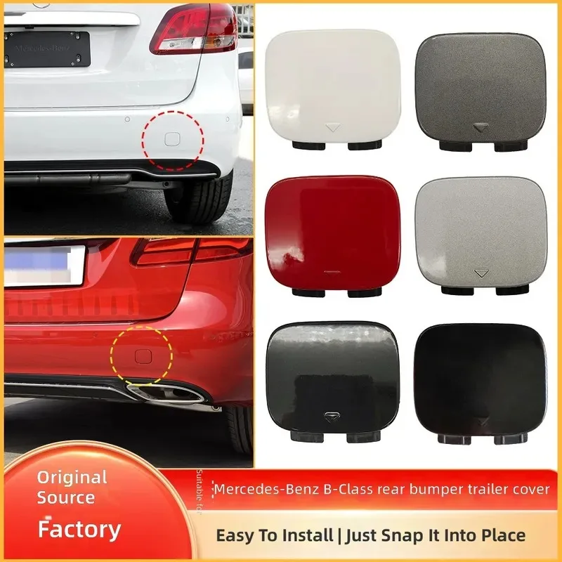 for Mercedes Benz B Class W246 Rear Trailer Tow Hook Cover Bumper Pull Hole Cap 2468851422