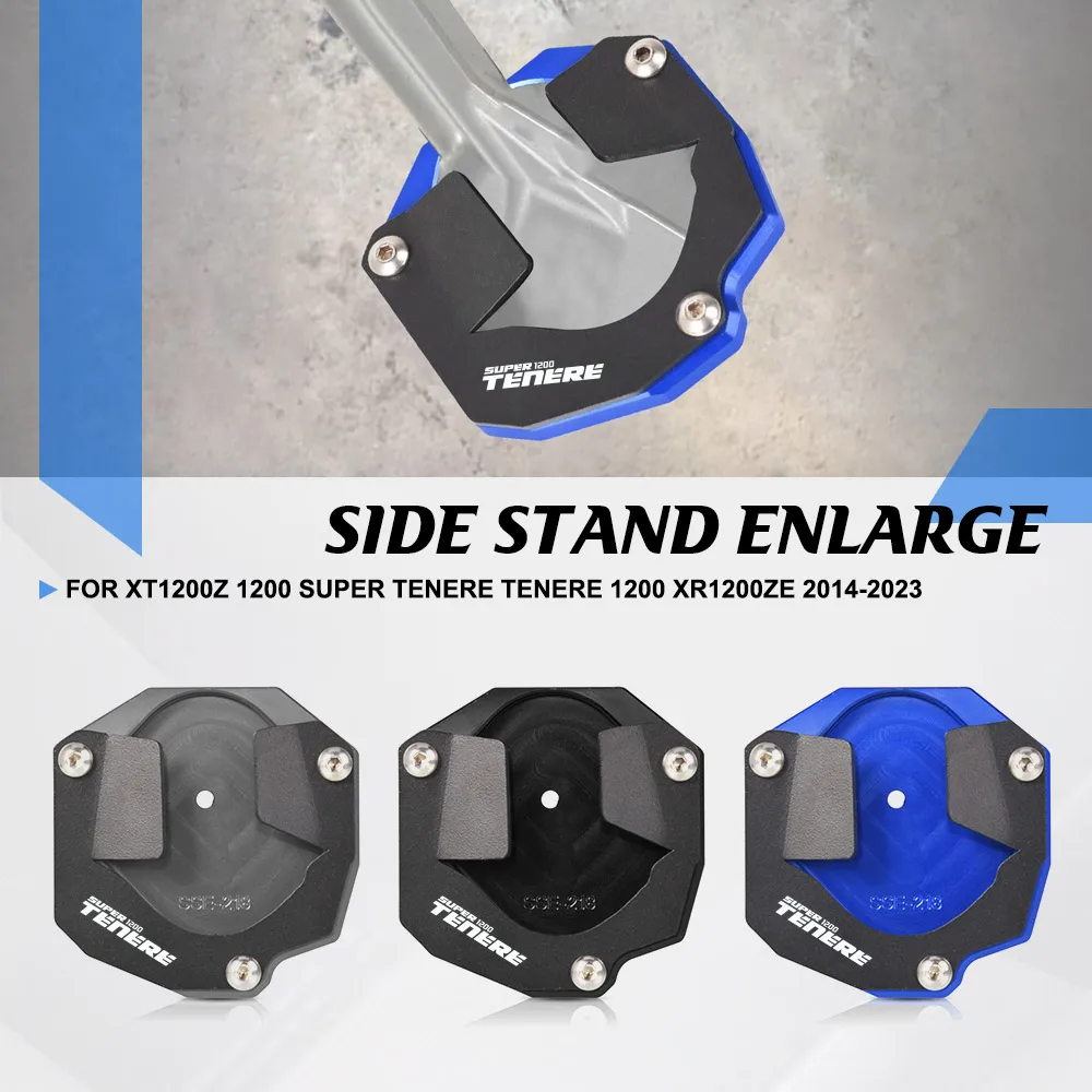

CNC Kickstand Extension Foot Side Stand Enlarger Plate Pad For Yamaha XT1200Z 1200 Super Tenere Tenere 1200 XR1200ZE 2014-2023