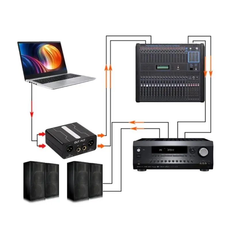 6.5 Isolatori rumore mix 2 canali Suoni correnti Mix rumore Microfoni Filtro