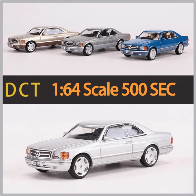 Diecast DCT 1:64 Scale 500 SEC Alloy Car Model Classics Adult Souvenir Gift Static Display