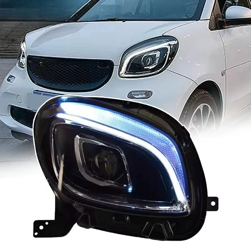 For 453 15-19 LED Modified Smart Headlight New White Red Color Temperature 6000K Jushun LED Headlight Assembly