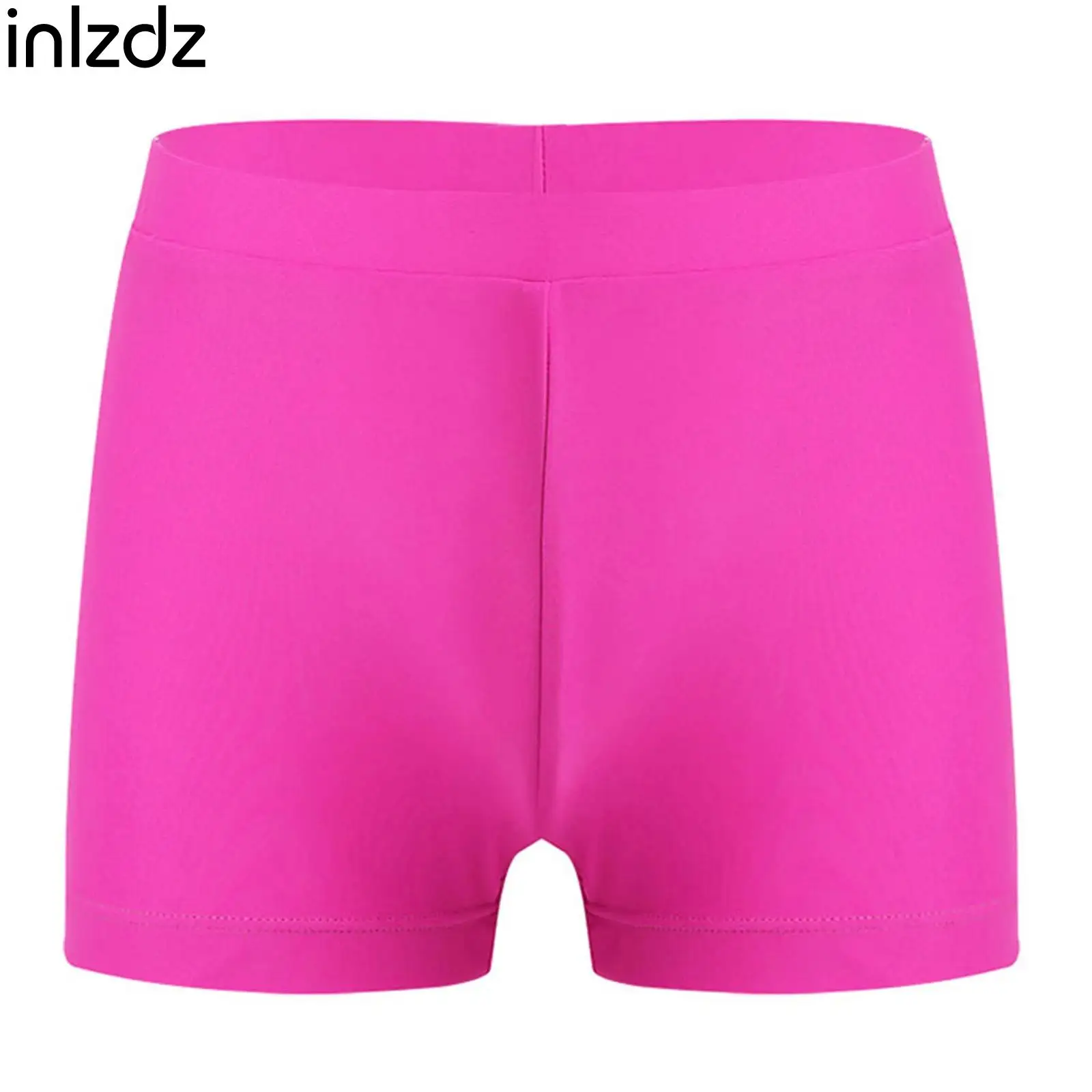 

Children's Swimsuits Kids Girls Solid Color Swimming Trunks Elastic Waistband Swimming Shorts for Beachwear Bathing Suits