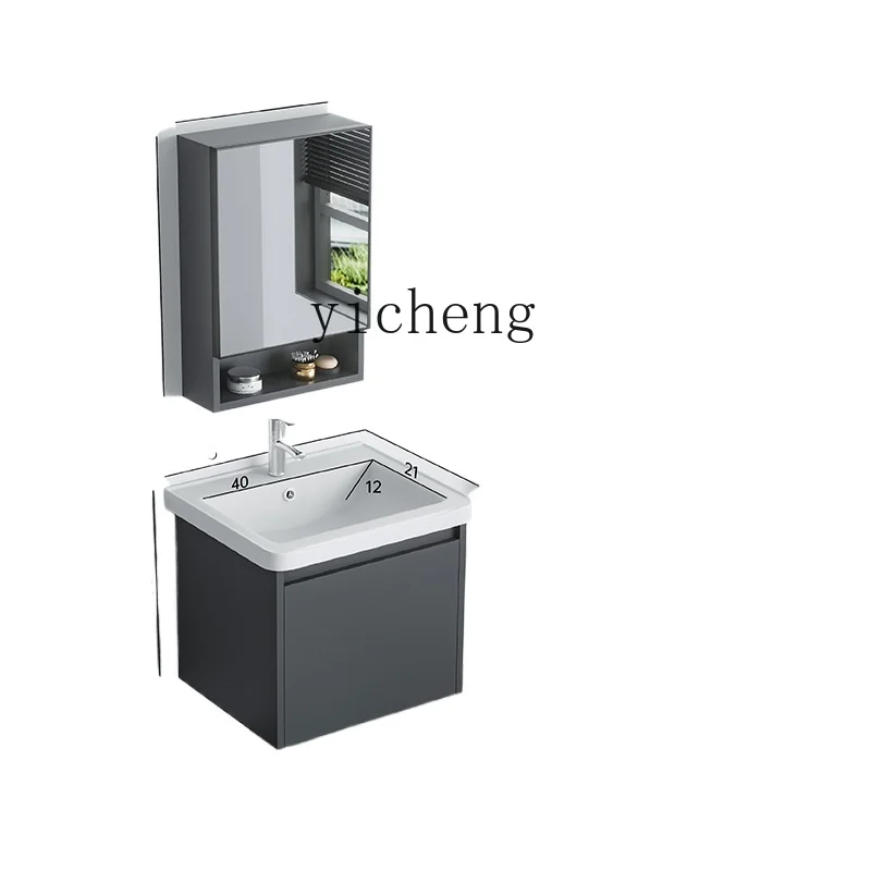 Tqh Bathroom Cabinet Washbasin Cabinet Combination Sink Integrated Ceramic Basin Washstand