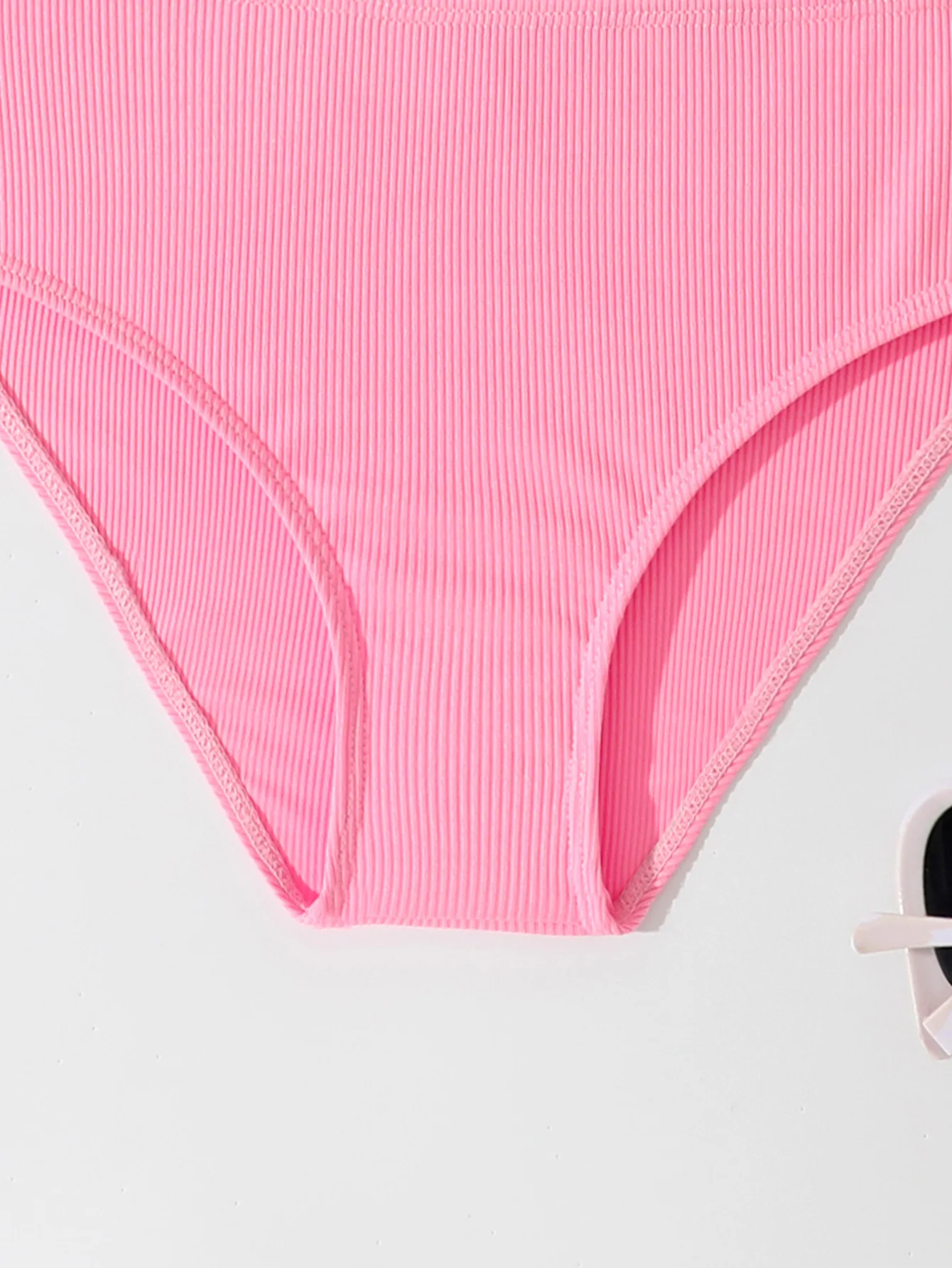 Set bikini rosa a vita alta per ragazze Costume da bagno a due pezzi Abbigliamento da spiaggia per bambini Costumi da bagno per bambini 6-12 anni Costume da bagno per adolescenti
