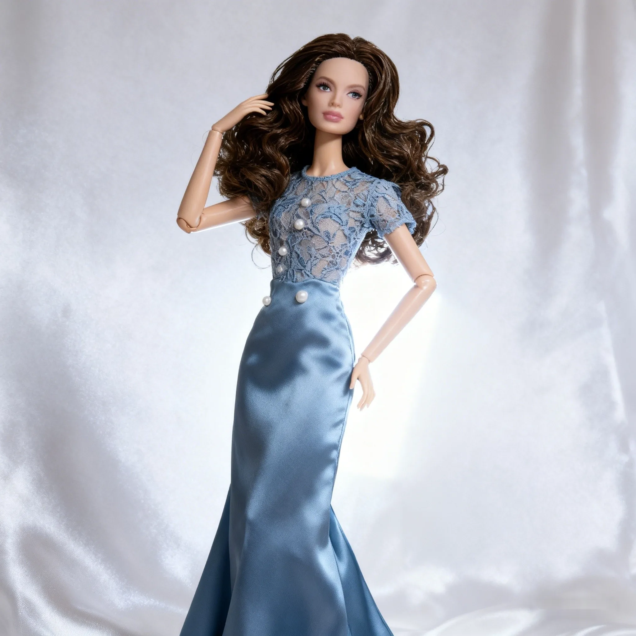 ตุ๊กตา BJD ขนาด 12.6 นิ้ว แบบเหมือนจริงสำหรับนักสะสม - ตุ๊กตาแบบข้อต่อทรงนางแบบแฟชั่น พร้อมข้อต่อ 12 จุดสำหรับงาน DIY (ไม่มีเสื้อผ้า)