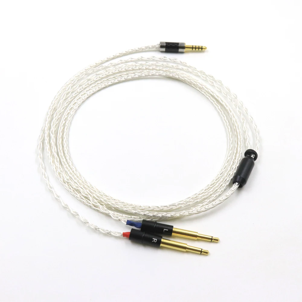 8 Core 7N OCC Silver Plated HiFi Cable 2.5/3.5/4.4/6.5mm Male Plug ForMeze 99 Classics NEO NOIR  Headphone