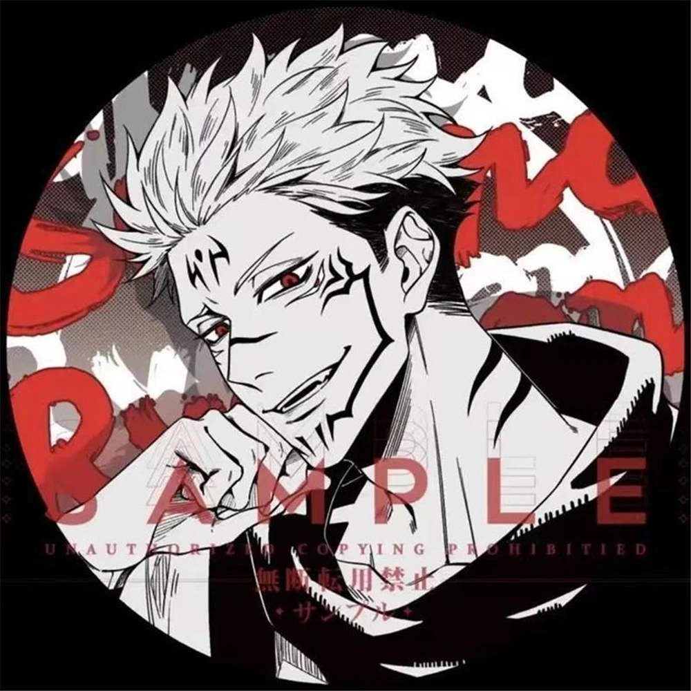 

58mm Anime Jujutsu Kaisen Ryomen Sukuna Satoru Gojo Itadori Yuji Cosplay Costume Badge Pin SPTE Tinplate Brooch Accessories Prop