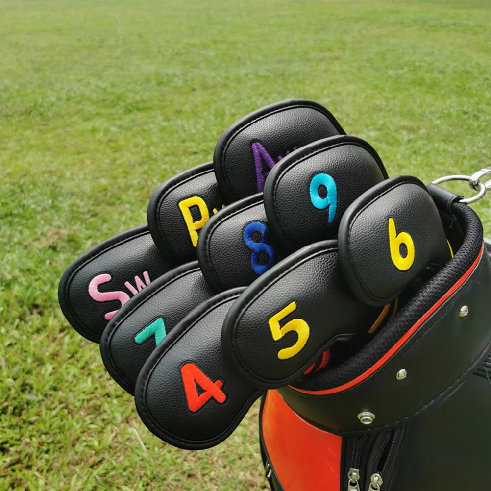 

9 Pcs Golf Club Cover Accessories Sports Heads Covers Putter Headcover Putters Man