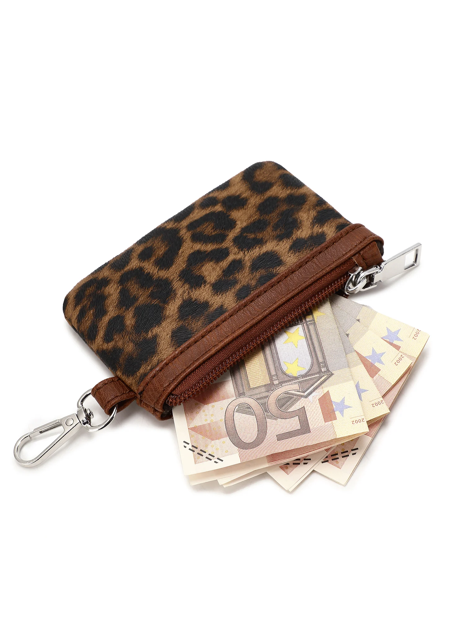 MIYIN Modische Mini-Reißverschluss-Handgelenktasche für Damen, Doppeltaschen-Handgelenkstasche, Tragbare Schlüsselanhänger-Geldbörse, Abnehmbarer Kleiner Münzbeutel – Detail 12