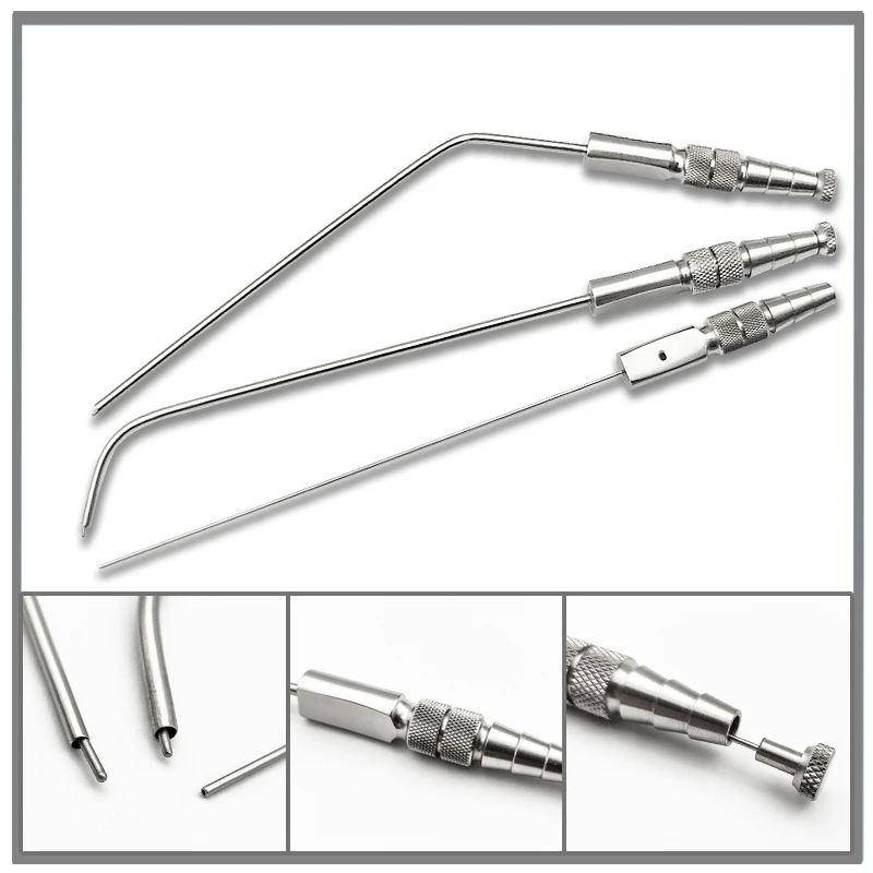 Suction Stainless Steel Oral, Nose and Throat Orthopaedic Tools Puncture Sinus Rinse Nasal Suction Tube