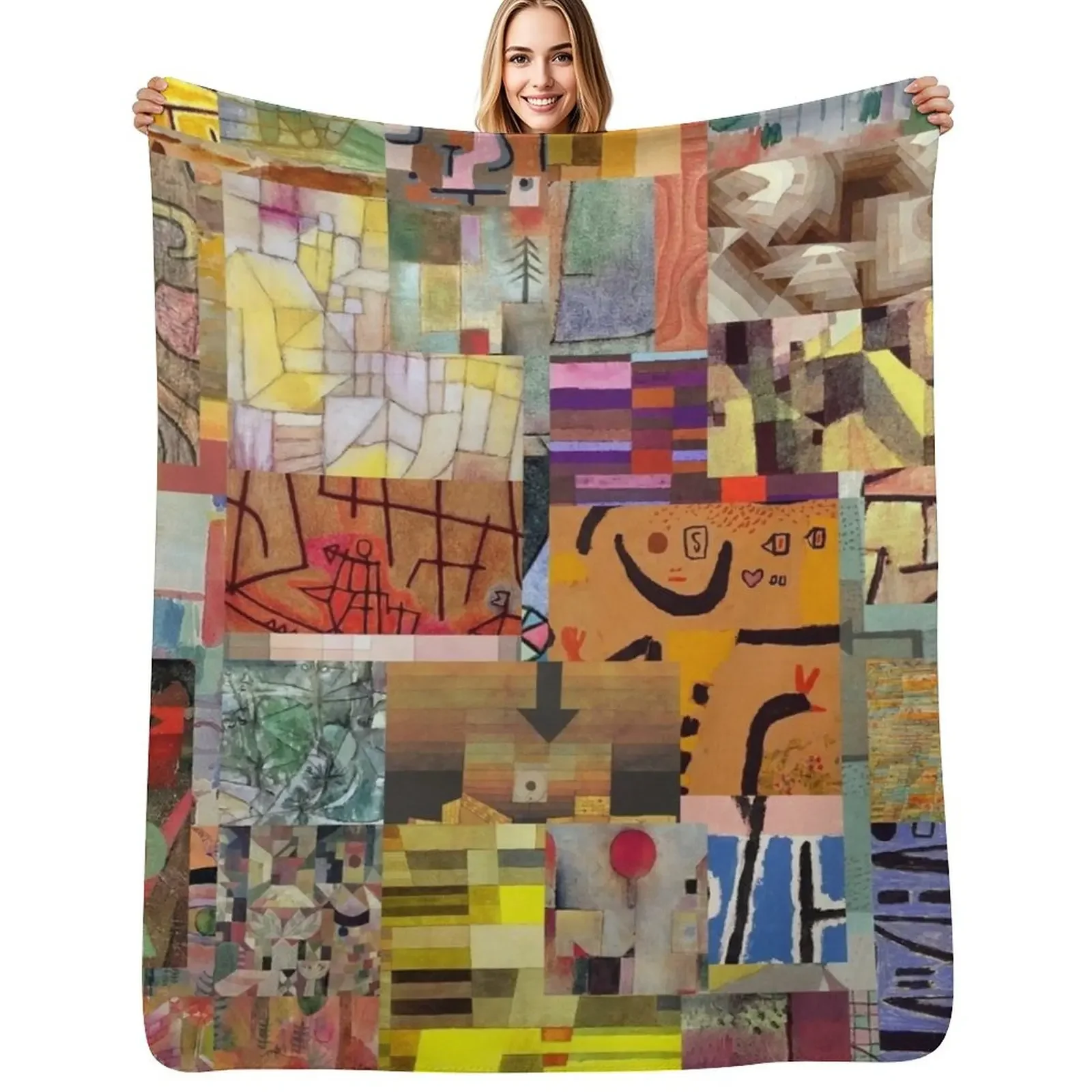 

Paul Klee Throw Blanket sofa bed Hairys Decorative Beds Soft Big Blanket