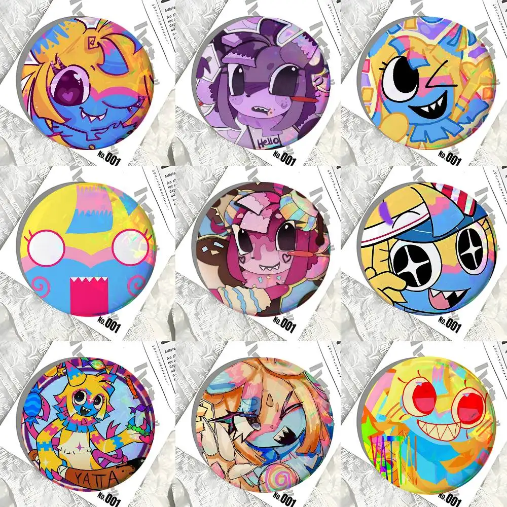 Yatta Anime Round Badges Can Be Used To Decorate Clothes And Backpack Pins