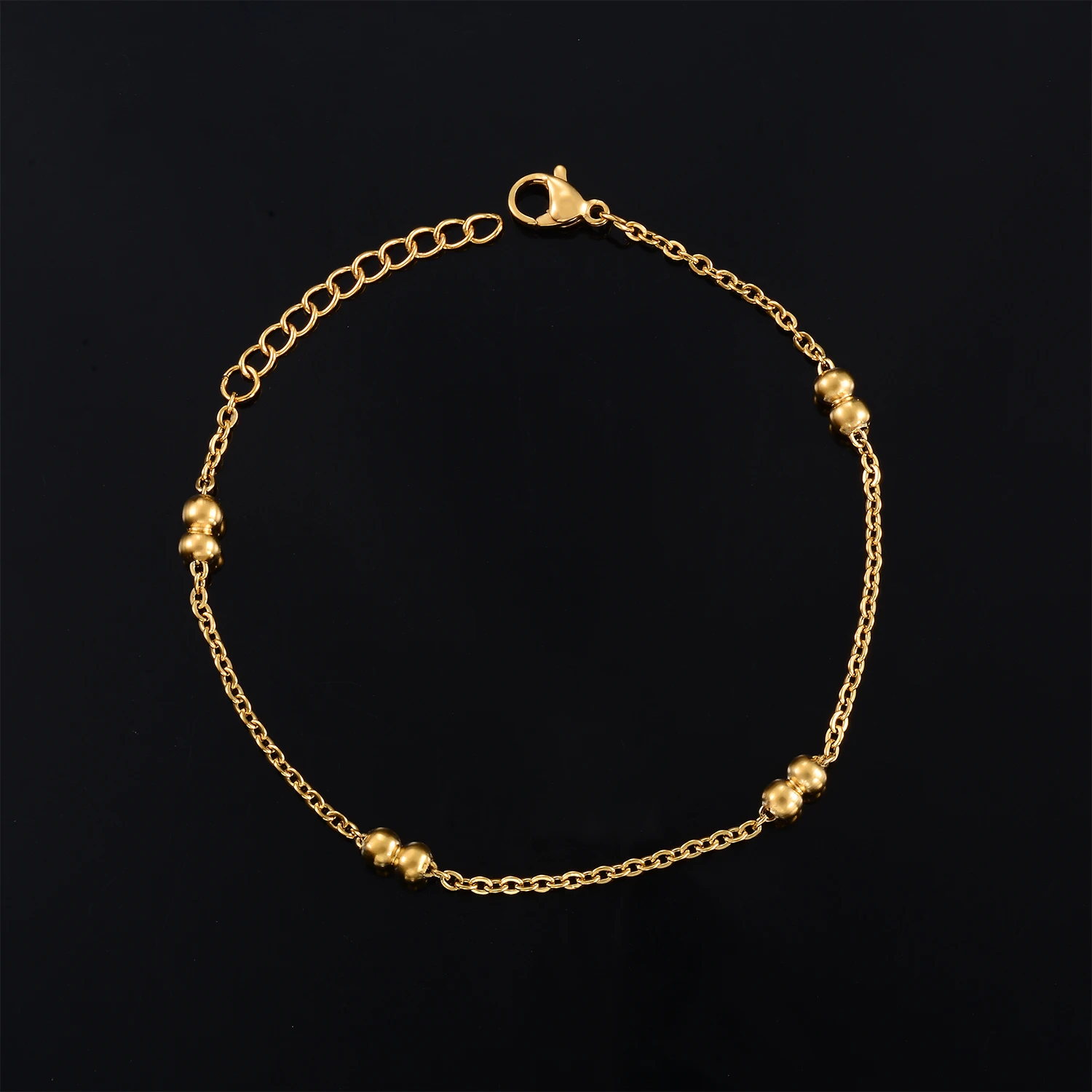 Trendige Edelstahl-Langkette mit kleinen Perlen, O-förmige dünne Ketten, Kugelglieder für DIY-Schmuck – Detail 6