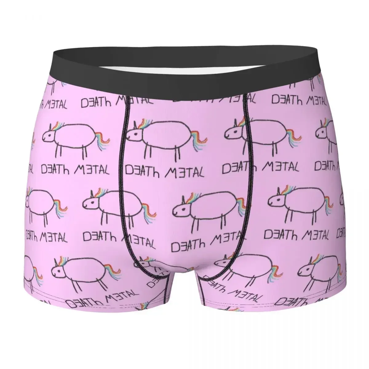 

Boxer Underpants Shorts Death Metal Unicorn Panties Men's Soft Underwear for Homme Man Boyfriend Gift
