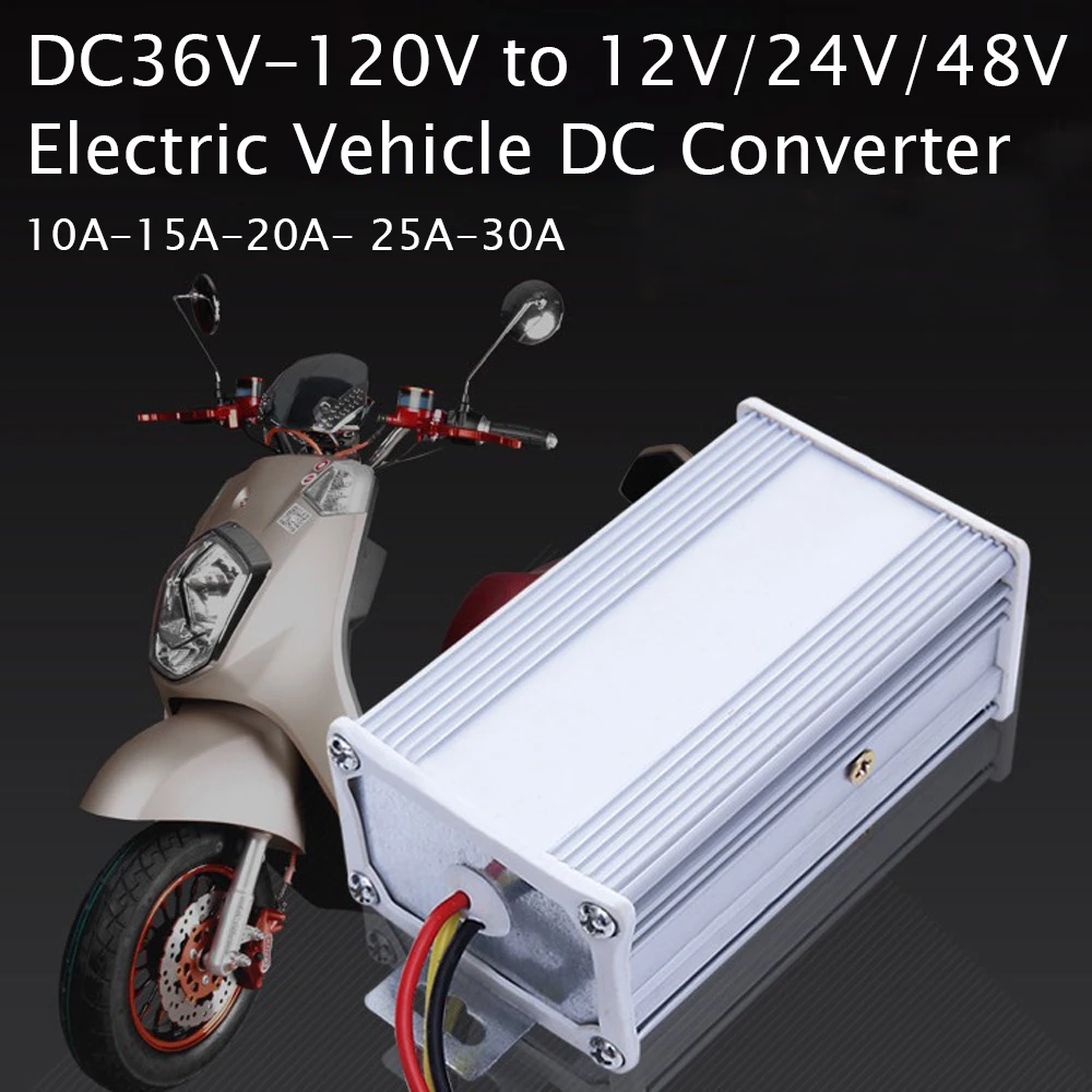 1PC Electric Vehicle DC Converter DC48-72V/DC48-96V/DC48-120V To 12V/24V DC Module Car Power Supply Voltage For Electric Vehicle