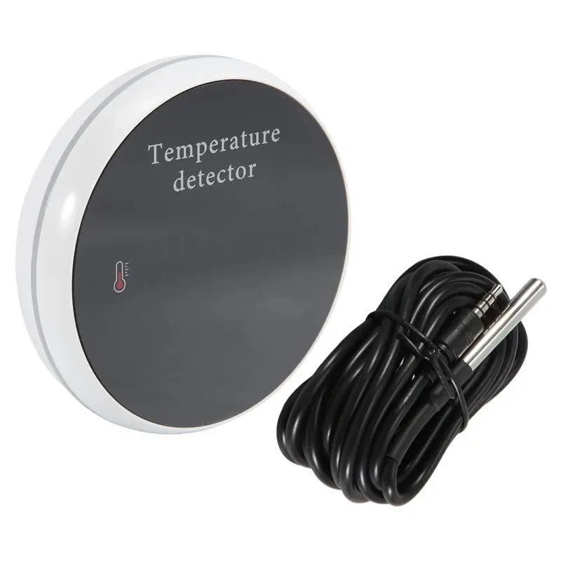 

BAAJ-Tuya Smart Home Wifi Temperature Sensor Wire Digital Smartlife Thermometer Room Water Pool Thermostat Alarm EU Plug