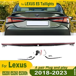 Tail Lights For Lexus ES200 ES260 ES300h 2018 2019 2020 2021 2022 2023 ES Series Through Lamp LED DRL Backlight Car Accessories