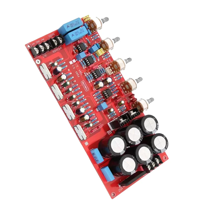 【A42U】TDA7294 2.1 チャンネル Hifi オーディオ パワー アンプ ボード 2X80W+ 160W サブウーファー AMP モジュール 50-150HZ デュアル 18-26V