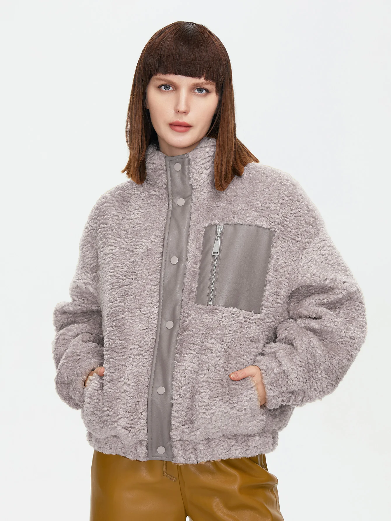 ZIAI 2024 New Plush Overcoat Women Spring Autumn Faux Fur Lamb Wool Coat Female Fleece Teddy Jacket Thickened Warmth ZN-T110