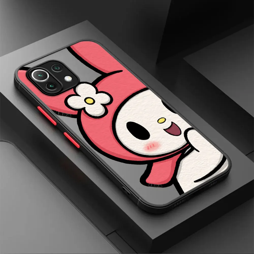 Custodia opaca per Xiaomi Poco X3 NFC 11 Lite 11T X4 Pro 12 M5 13 9T C40 10T 12T 12X F3 X5 Cover nera per telefono Kuromi My Melody Funda