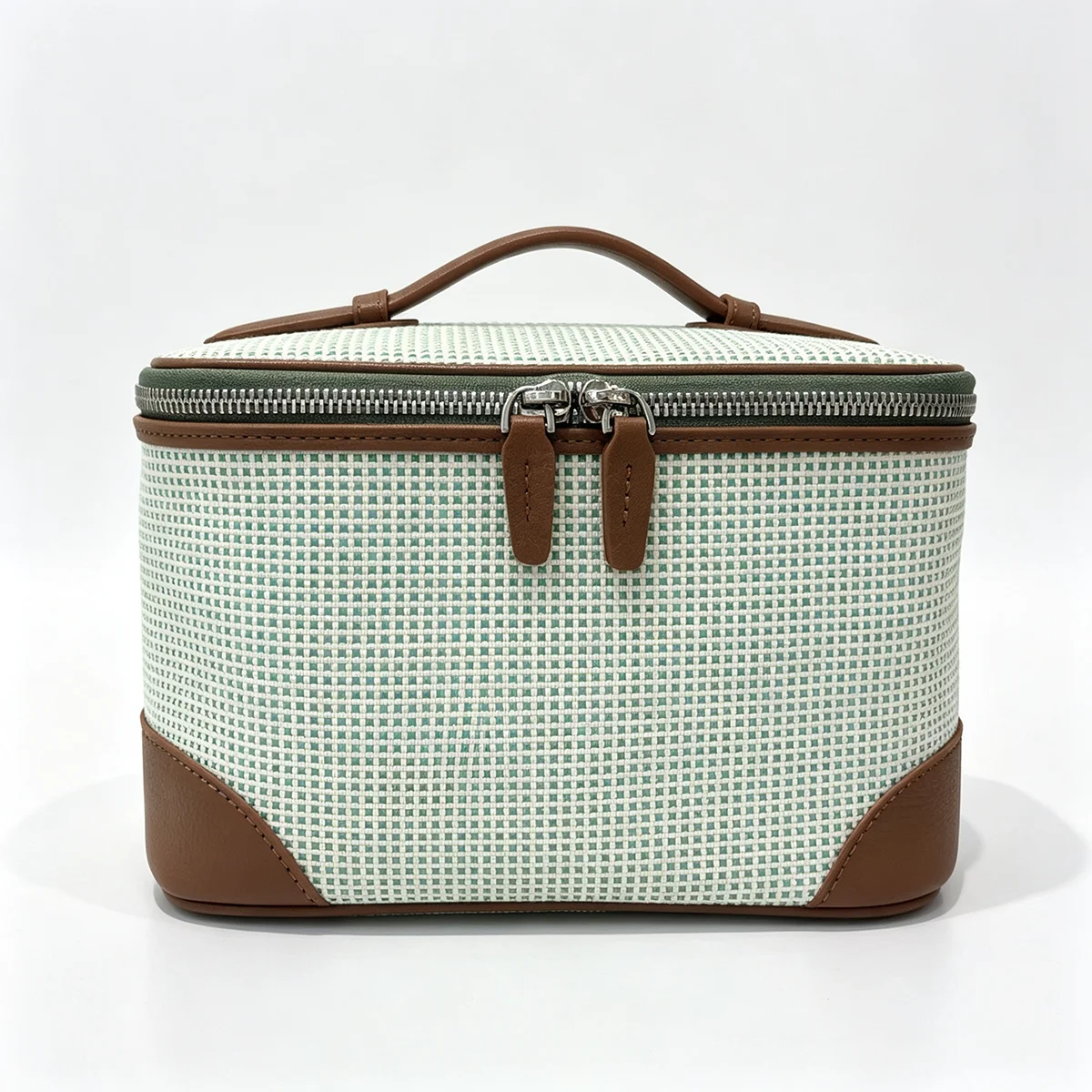 Neue Damen-Kosmetiktasche aus Canvas, hochwertigem Leder, große Reisehandtasche, Organizer, Damen-Toilettentasche, Luxustasche – Detail 22