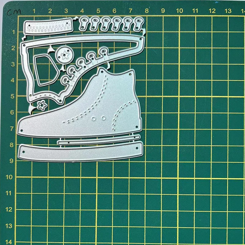 3D śliczne trampki tło ramki metalowe wykrojniki szablony dla DIY Scrapbooking dekoracyjne wytłaczanie rzemieślnicze szablon