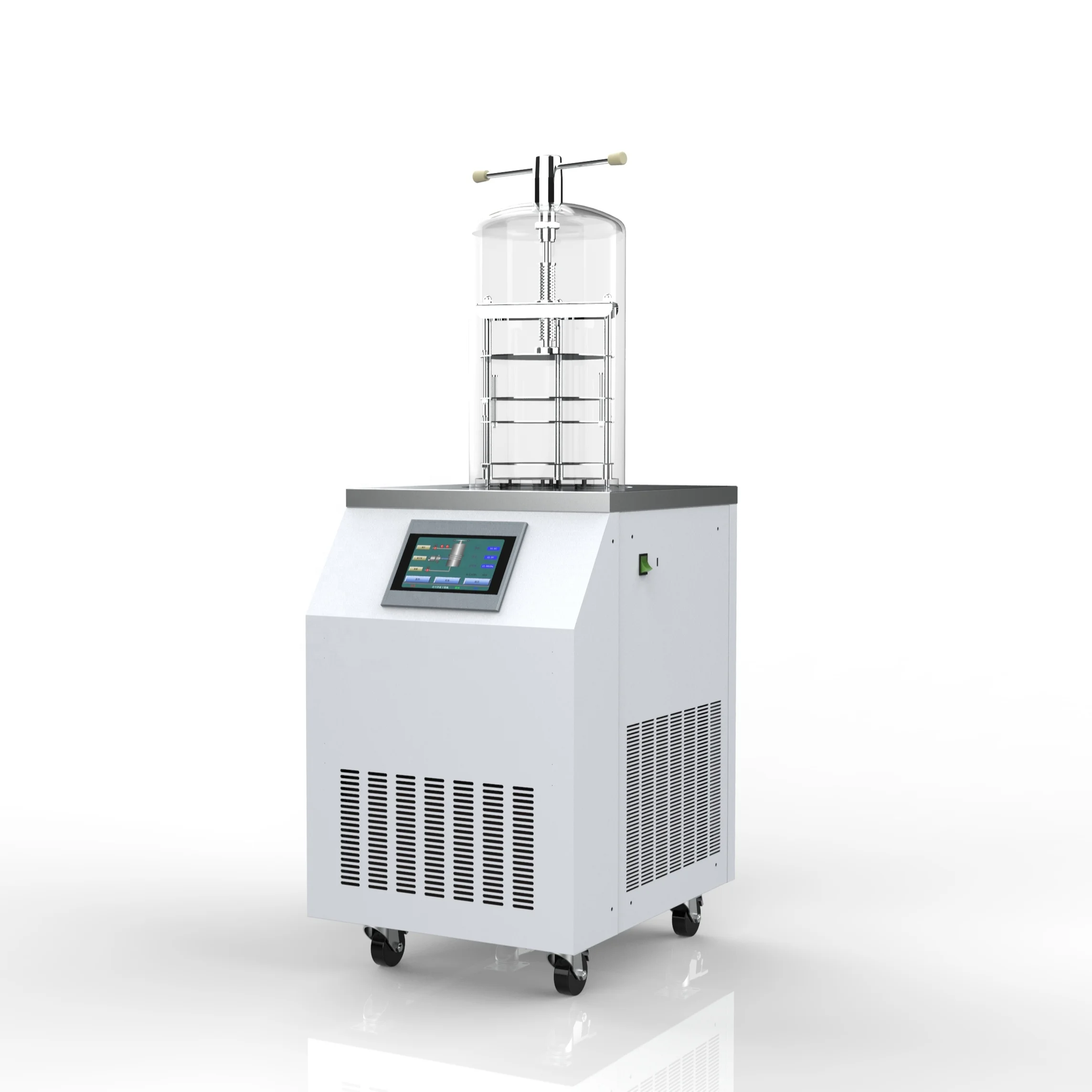 Lab Vacuum Freeze Dryer Lyophilizer Machine Extract Culture Benchtop 4.5L 50C 5…