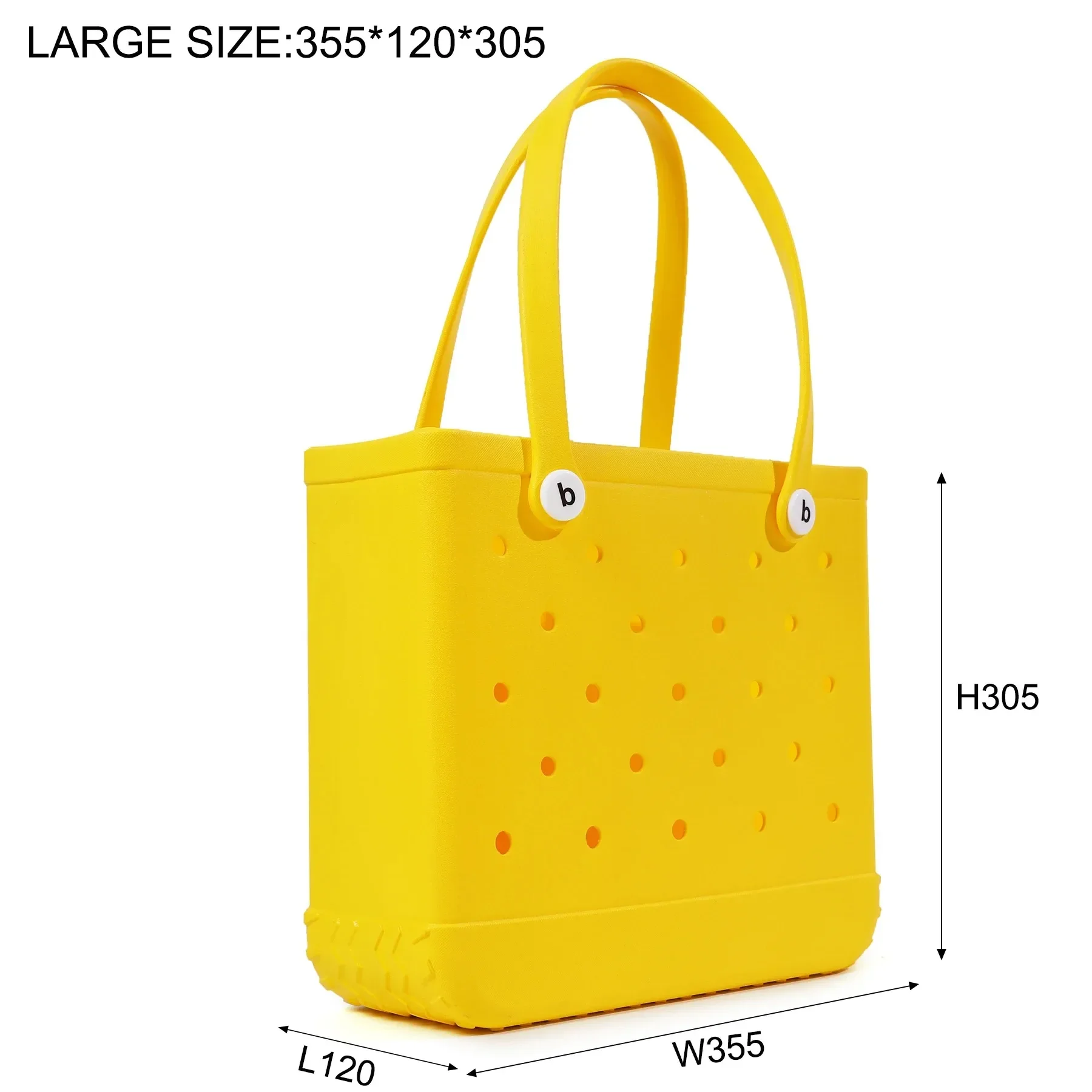 Large Bogg Bag EVA Beach Bag Summer Water Park Storage Handbags Large Women\'s Beach Bags Summer Water Park Tote Organiser Basket