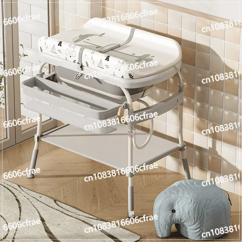 Diaper Table Newborn Baby Changing Diaper Bath Integrated Bathtub Multifunctional Mobile Touch Table Baby Care Table