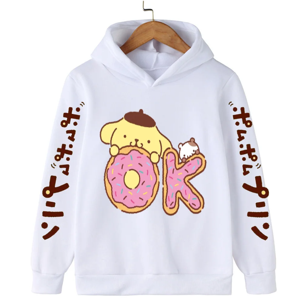 Fashion Hoodie Children's Casual Simple Printed Clothing Cartoon Yellow Dog Tops Comfortable Sports Shirt for Boys and Girls