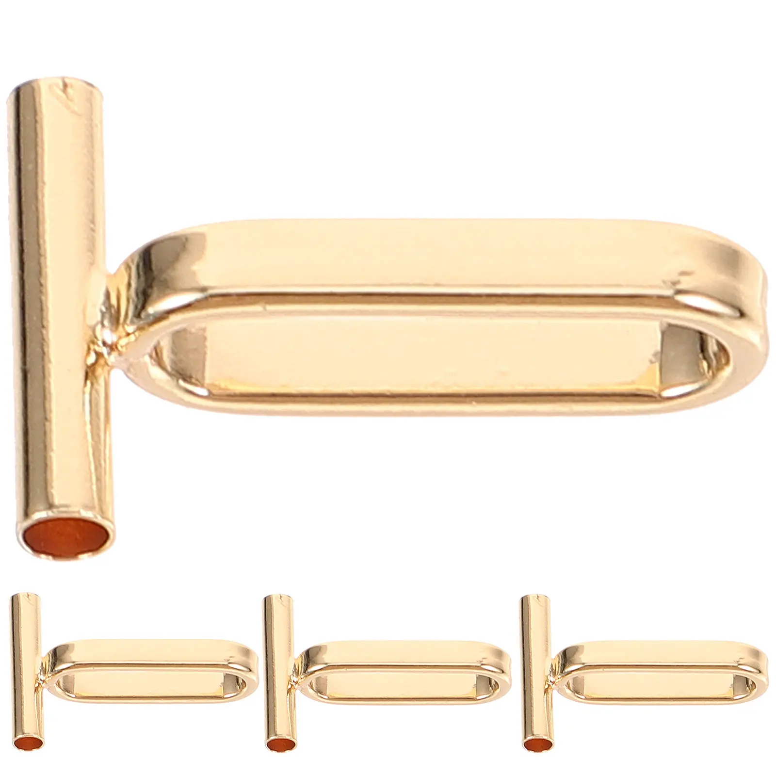 4Pcs Stainless Steel Brooch Converters Brooch to Necklace Converter Multi Functional Jewelry Making Accessory Lightweight Rust