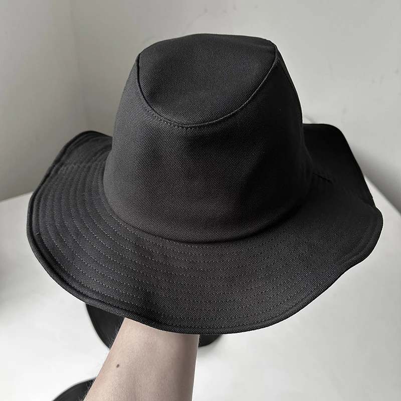 Big Head Man 56-58-60-62cm Ten Gallon Cowboy Hat Fashion Girl Sun Protection Outback Caps Western Style Wide Birm Sun Ranch Hat